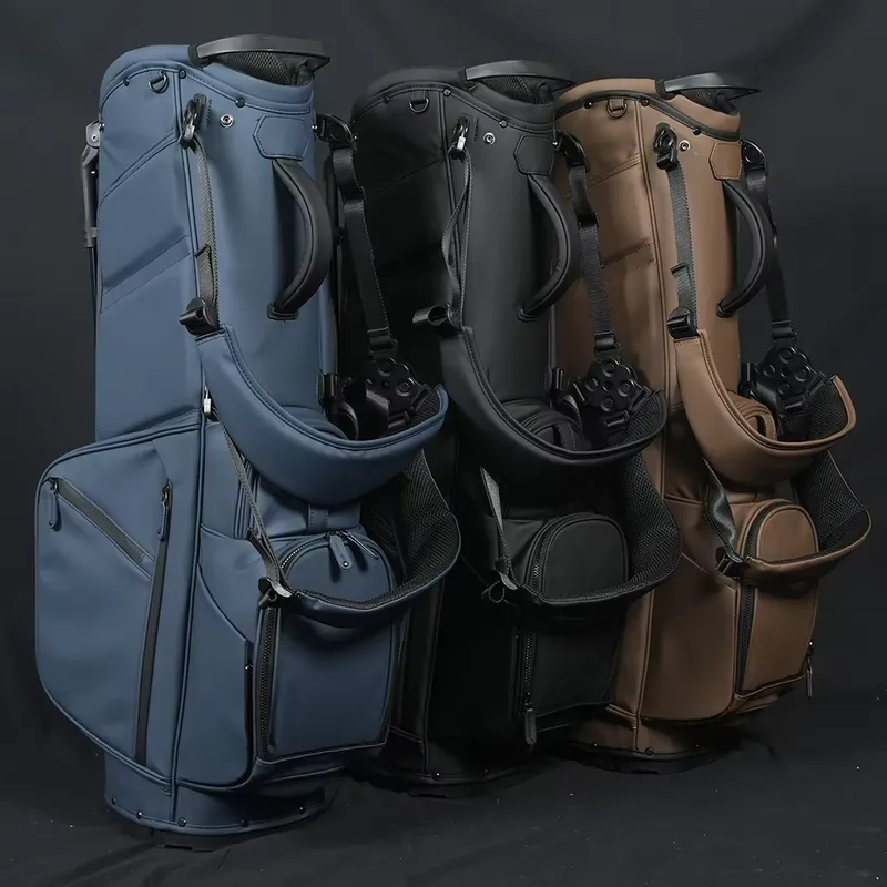 Golf Equipment Logo - ASL GOLF 14-Fach Standbag aus PU-Leder,