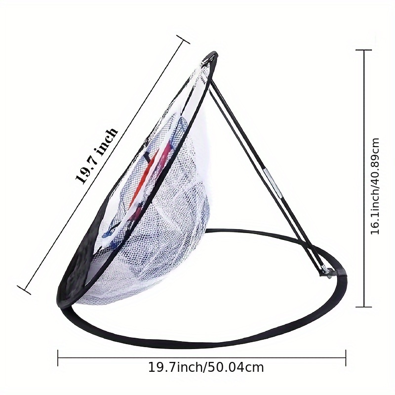 Alignment Stick Set - 3-lagiges Golf-Chipping-Netz, tragbares, faltbares Golf-Zieltrainingsnetz für